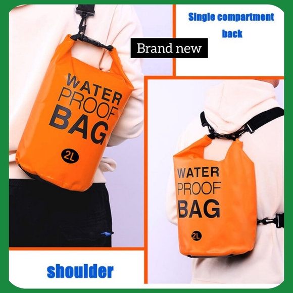 Brand new orange 2L dry bag camping swimming travel waterproof bag - Picture 1 of 9